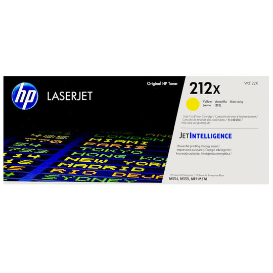 HP 212X High Yield Toner - W2122X - Yellow - Original HP LaserJet Toner Cartridge