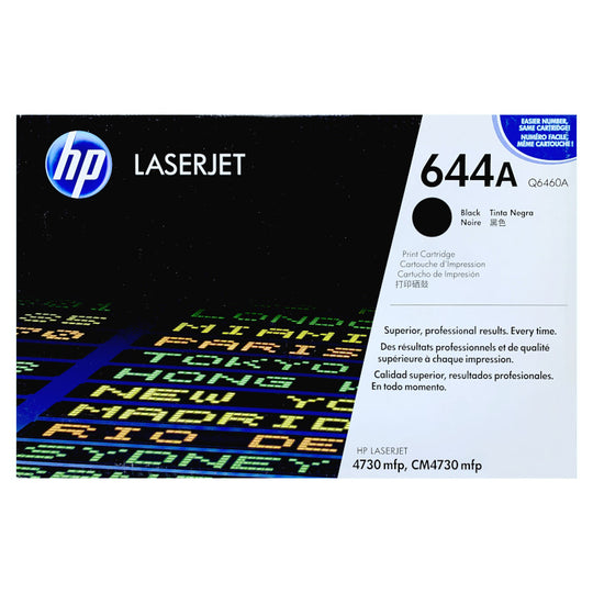 HP 644A Toner - Q6460A - Black - Original HP LaserJet Toner Cartridge