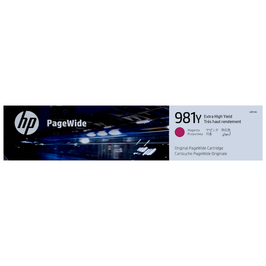 HP 981Y Ink Cartridge - LOR14A - Magenta - Original HP PageWide Ink Cartridge