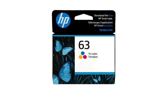 HP 63 Ink - Tri-Color - Original HP Ink Cartridge (F6U61AN#140)