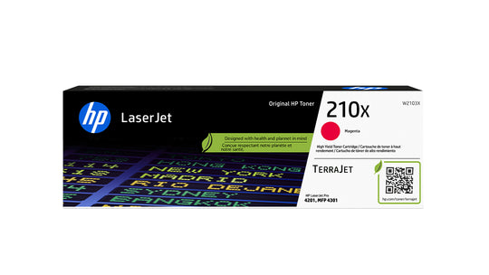 HP 210X High Yield Toner - W2103X - Magenta - Original HP LaserJet Toner Cartridge