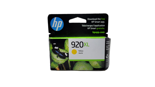 HP 920XL High Yield Ink - Yellow - Original HP Ink Cartridge (CD974AN#140)