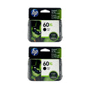 HP 60XL High Yield Ink 2 Pack - Black - Original HP Ink Cartridges