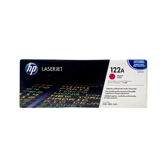 Genuine HP 122A Magenta Q3963A LaserJet Toner Cartridge