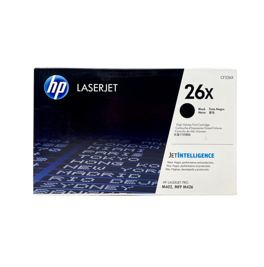Genuine HP 26X CF226X Black High-Yield LaserJet Toner Cartridge