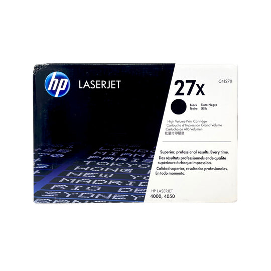 Genuine HP 27X C4127X Black High-Yield LaserJet Toner Cartridge