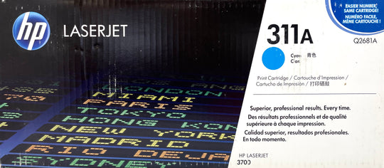 Genuine HP 311A Cyan Q2681A LaserJet Toner Cartridge