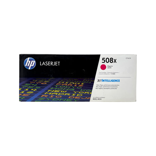 Genuine HP 508X Magenta CF363X High-Yield LaserJet Toner Cartridge