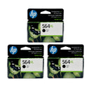 Genuine HP 564XL Ink Cartridge, Black, 3-Count