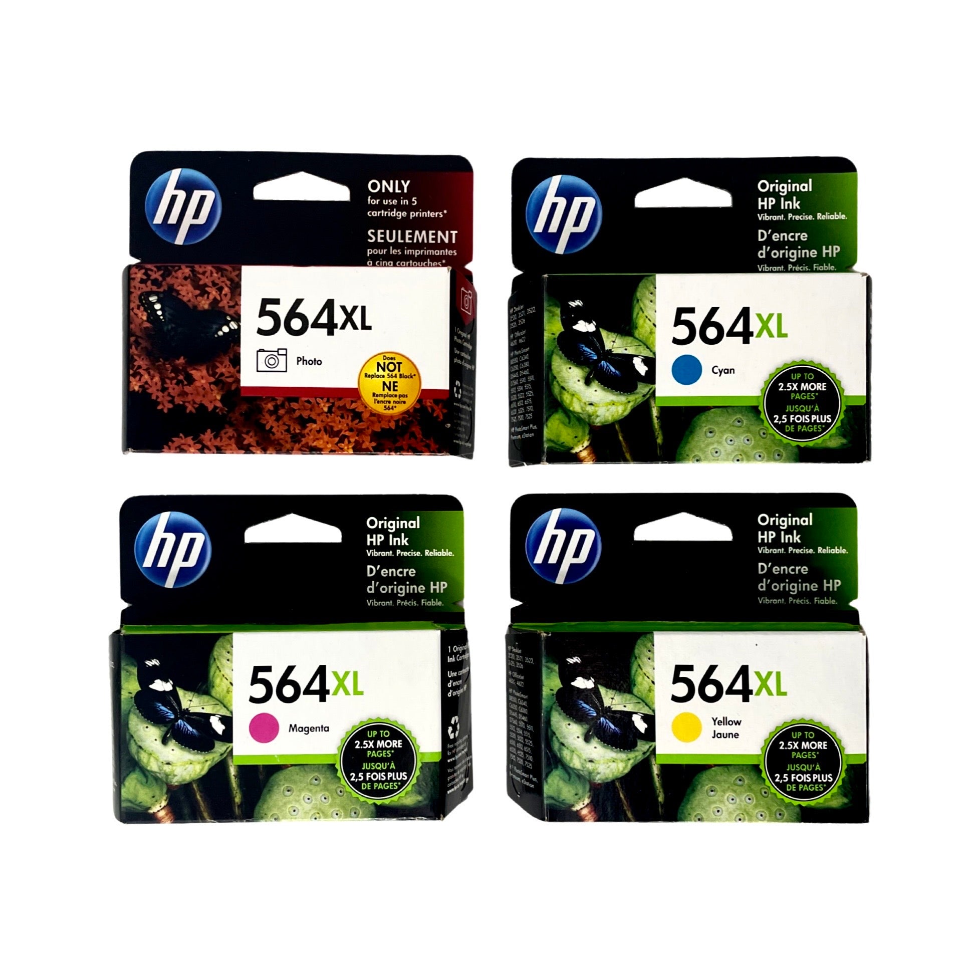 4-Pack GREENSKY Compatible HP 564XL Ink Cartridges: Black, Cyan, Magenta, Yellow