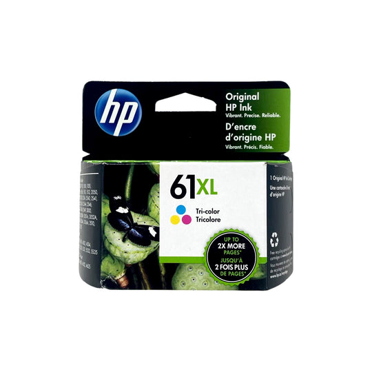 Genuine HP 61XL Color Ink Cartridge, High Yield (CH564WN#140)