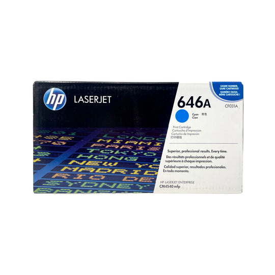 Genuine HP 646A Cyan CF031A LaserJet Toner Cartridge