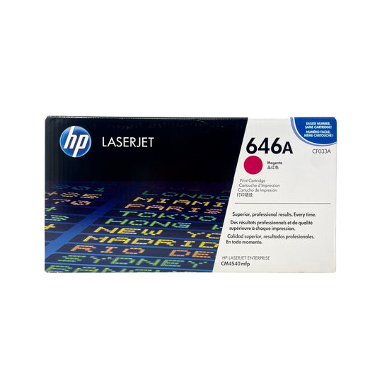 Genuine HP 646A Magenta CF033A LaserJet Toner Cartridge