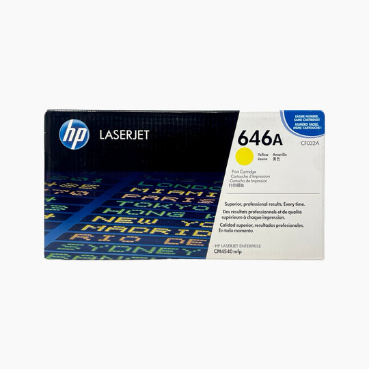 Genuine HP 646A Yellow CF032A LaserJet Toner Cartridge