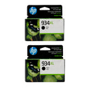 HP 934XL High Yield Ink 2 Pack - Black - Original HP Ink Cartridges
