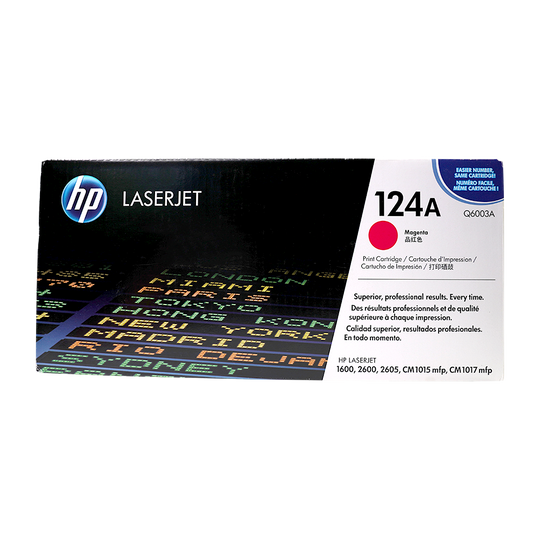 Genuine HP 124A Magenta Q6003A LaserJet Toner Cartridge