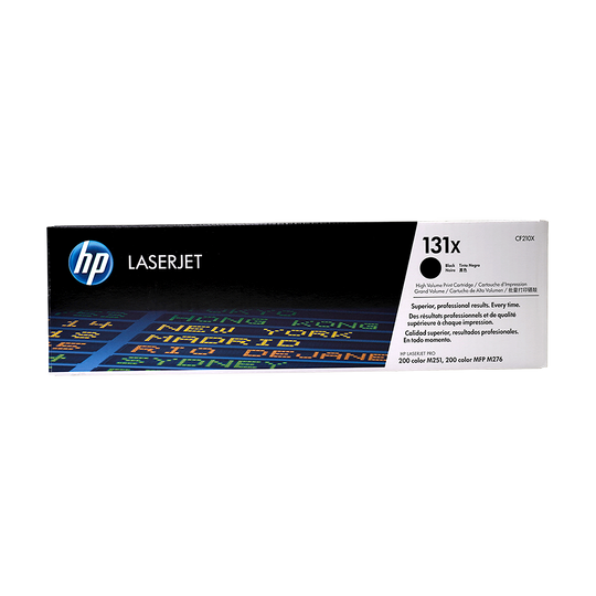 Genuine HP 131X Black CF210X High-Yield LaserJet Toner Cartridge