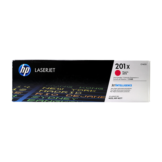 Genuine HP 201X Magenta CF403X High-Yield LaserJet Toner Cartridge