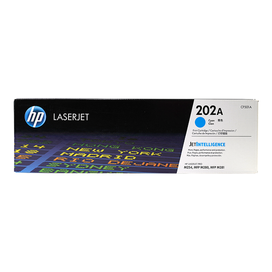 Genuine HP 202A Cyan CF501A LaserJet Toner Cartridge