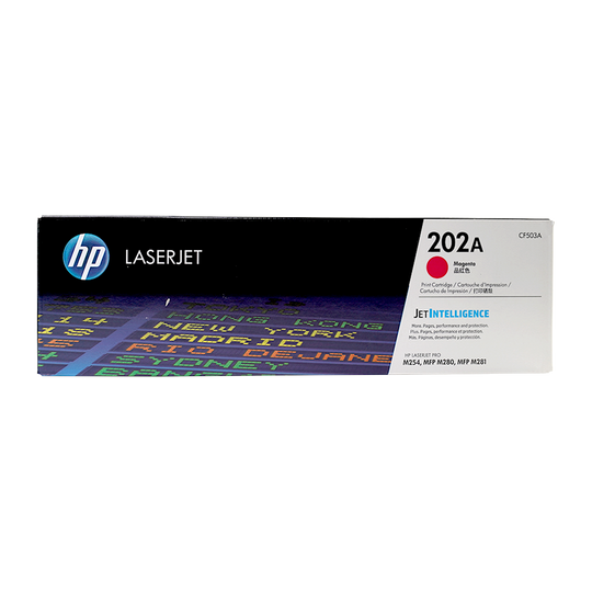Genuine HP 202A Magenta CF503A LaserJet Toner Cartridge