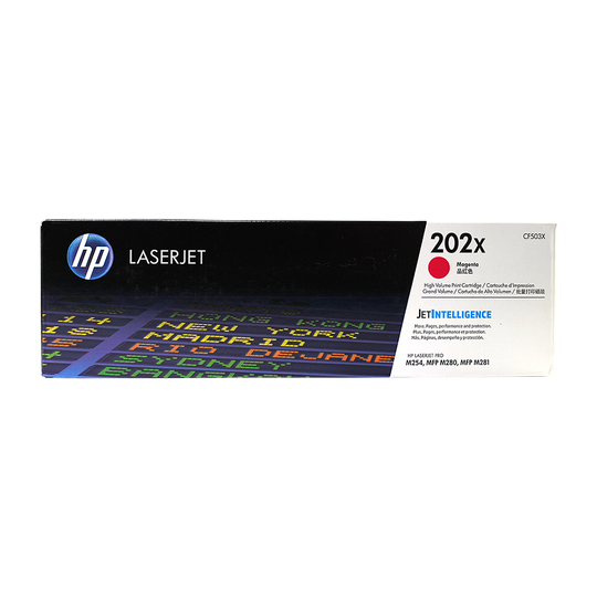 Genuine HP 202X Magenta CF503X High-Yield LaserJet Toner Cartridge