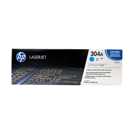 Genuine HP 304A Cyan CC531A LaserJet Toner Cartridge