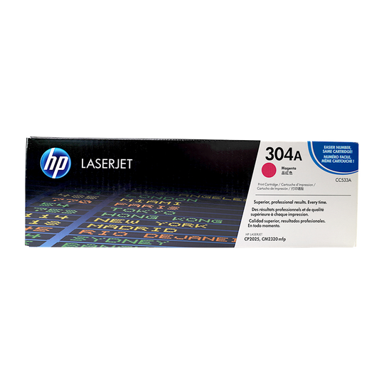 Genuine HP 304A Magenta CC533A LaserJet Toner Cartridge