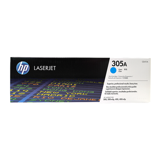 Genuine HP 305A Cyan CE411A LaserJet Toner Cartridge