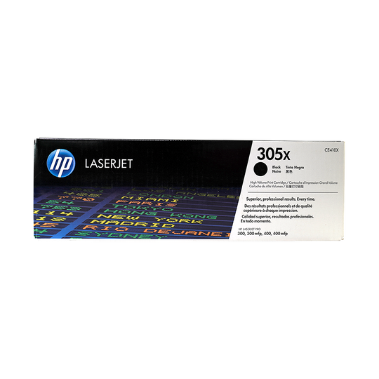 Genuine HP 305X Black CE410X High-Yield LaserJet Toner Cartridge