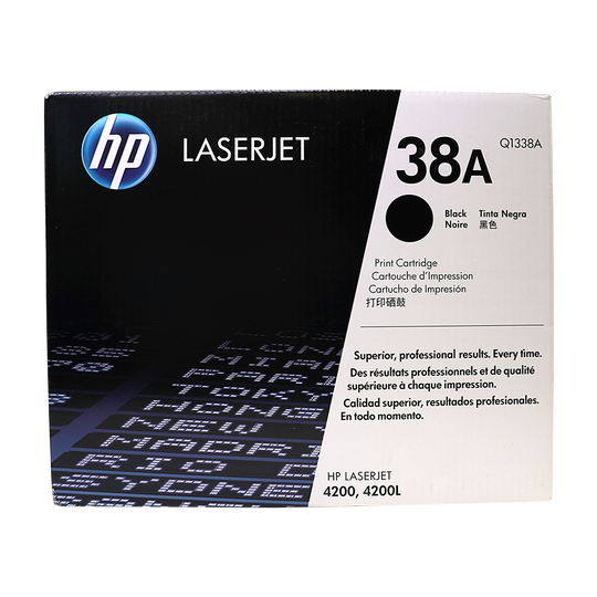 Genuine HP 38A Q1338A Black LaserJet Toner Cartridge