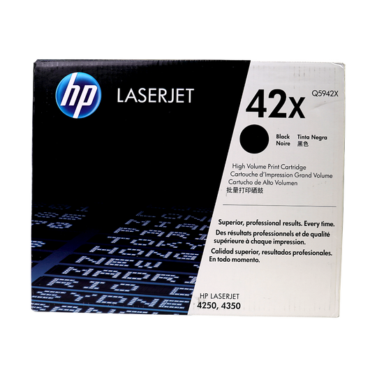 Genuine HP 42X Q5942X Black High-Yield LaserJet Toner Cartridge