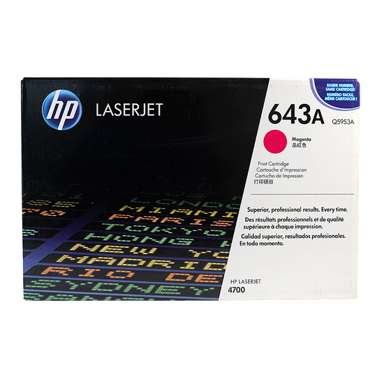 Genuine HP 643A Magenta Q5953A LaserJet Toner Cartridge