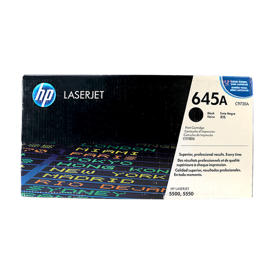Genuine HP 645A Black C9730A LaserJet Toner Cartridge