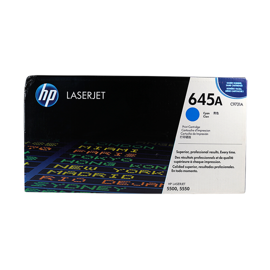 Genuine HP 645A Cyan C9731A LaserJet Toner Cartridge