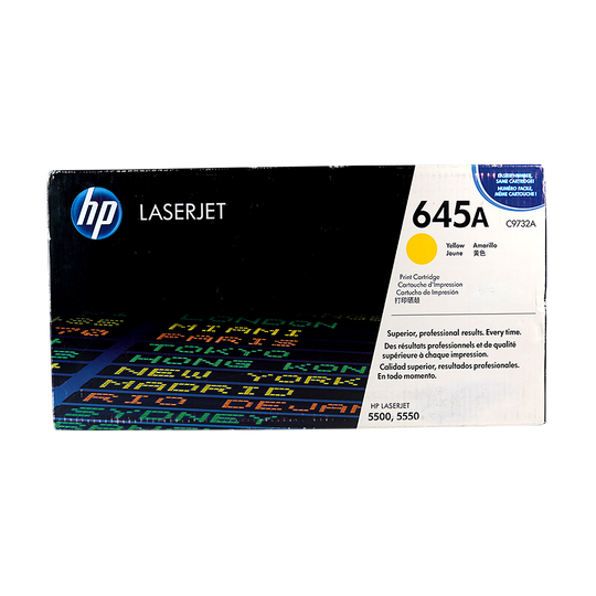 Genuine HP 645A Yellow C9732A LaserJet Toner Cartridge