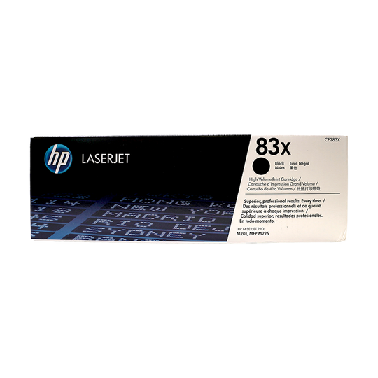 Genuine HP 83X CF283X Black High-Yield LaserJet Toner Cartridge