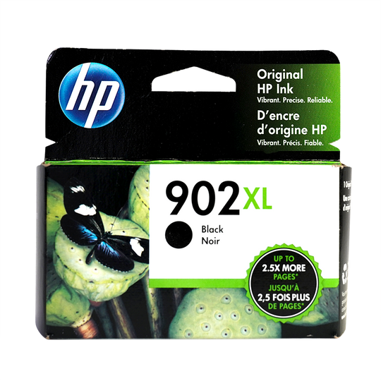 Genuine HP 902XL Black Ink Cartridge (T6M14AN#140), High Yield