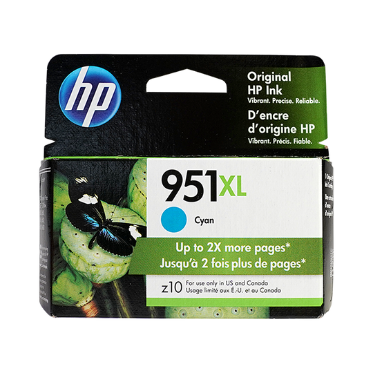 Genuine HP 951XL Cyan High-Yield Ink Cartridge