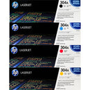 Genuine HP 304A SET CC530A CC531A CC532A CC533A Black Cyan Magenta Yellow LaserJet Toner Cartridges
