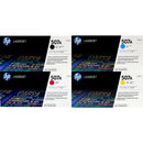HP 507A Toner 4 Pack - CE400A CE401A CE402A CE403A - Black Cyan Magenta Yellow - Original HP LaserJet Toner Cartridges