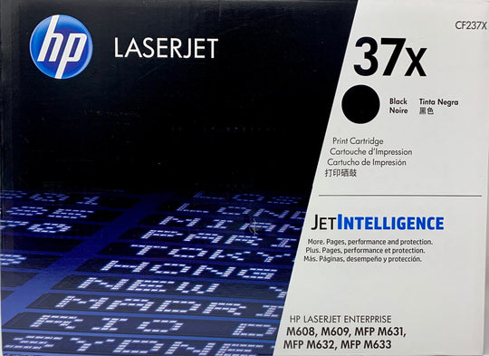 Genuine HP 37X CF237X Black High-Yield LaserJet Toner Cartridge