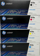 Genuine HP 414A SET W2020A W2021A W2022A W2023A Black Cyan Magenta Yellow LaserJet Toner Cartridges