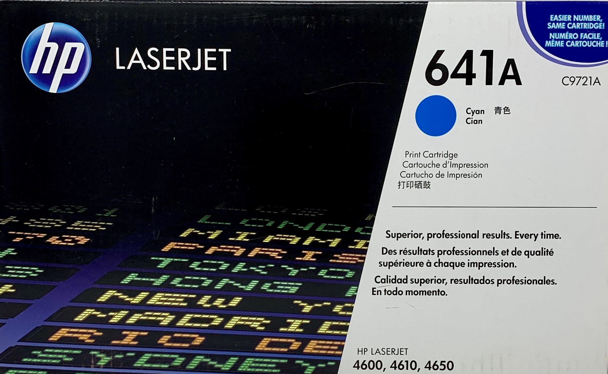 Genuine HP 641A Cyan C9721A LaserJet Toner Cartridge