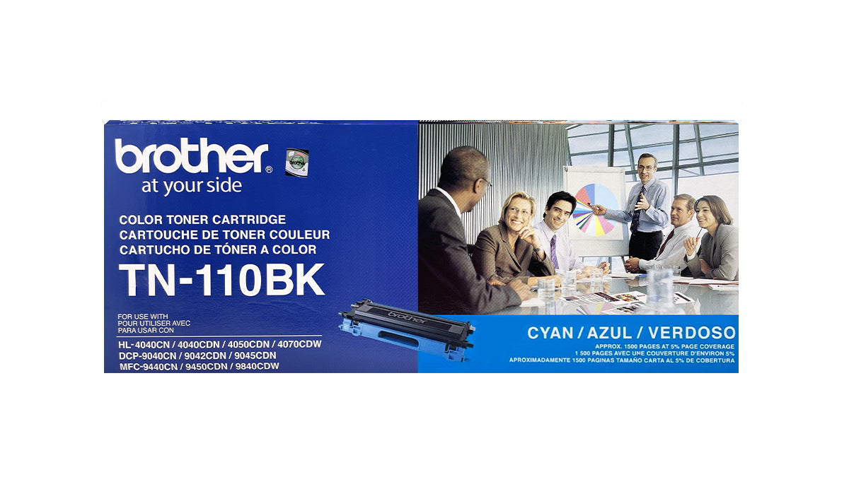 Brother TN-110 High Yield Toner - TN110C - Cyan - Original Brother Laser Toner Cartridge