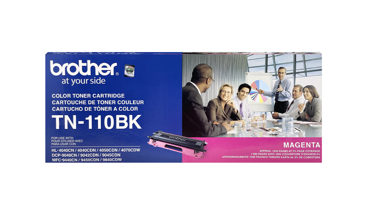 Brother TN-110 High Yield Toner - TN110M - Magenta - Original Brother Laser Toner Cartridge