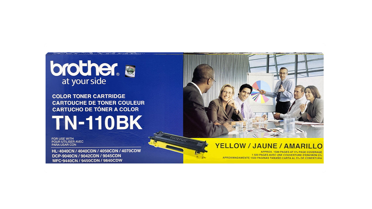 Brother TN-110 High Yield Toner - TN110Y - Yellow - Original Brother Laser Toner Cartridge