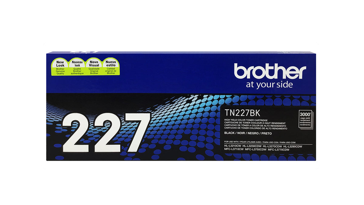 Brother TN-227 High Yield Toner - TN227BK - Black - Original Brother Laser Toner Cartridge