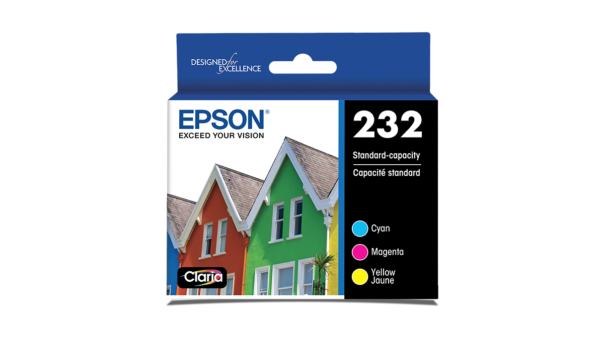 Epson 232 Ink - Tri Color Pack - Cyan, Magenta, Yellow - Original Epso