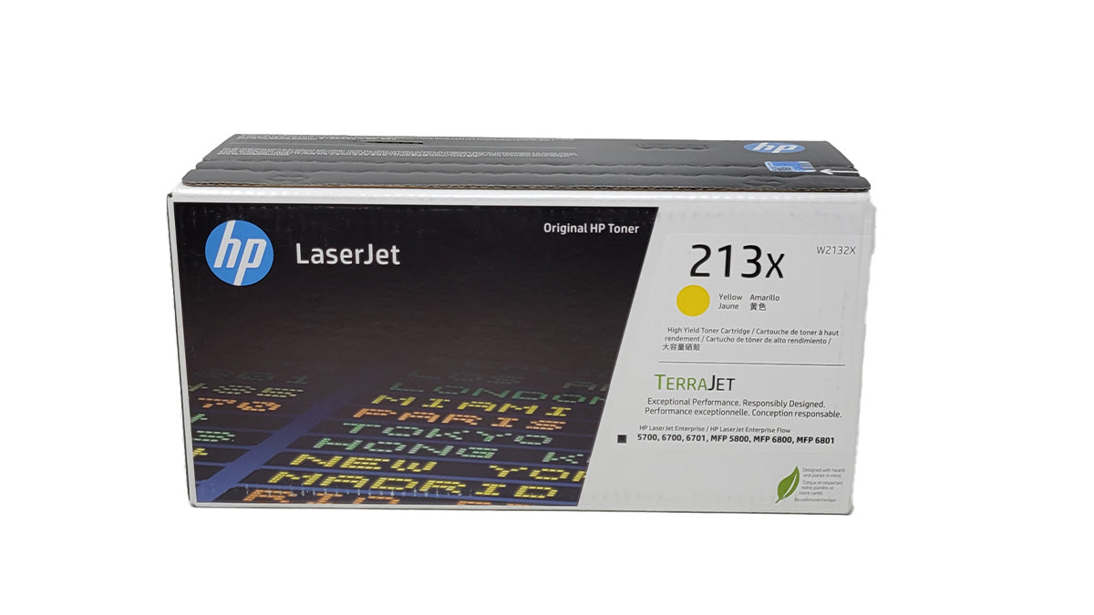HP 213X High Yield Toner - Yellow - W2133X - Original HP Toner Cartridge