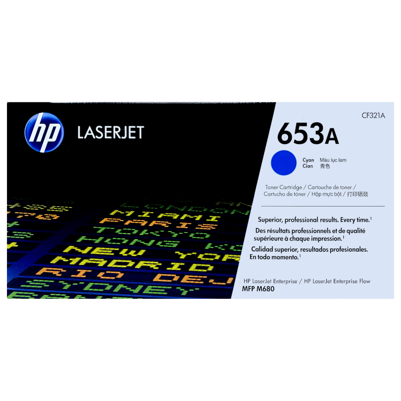 HP 653A Toner - CF321A - Cyan - Original HP LaserJet Toner Cartridge